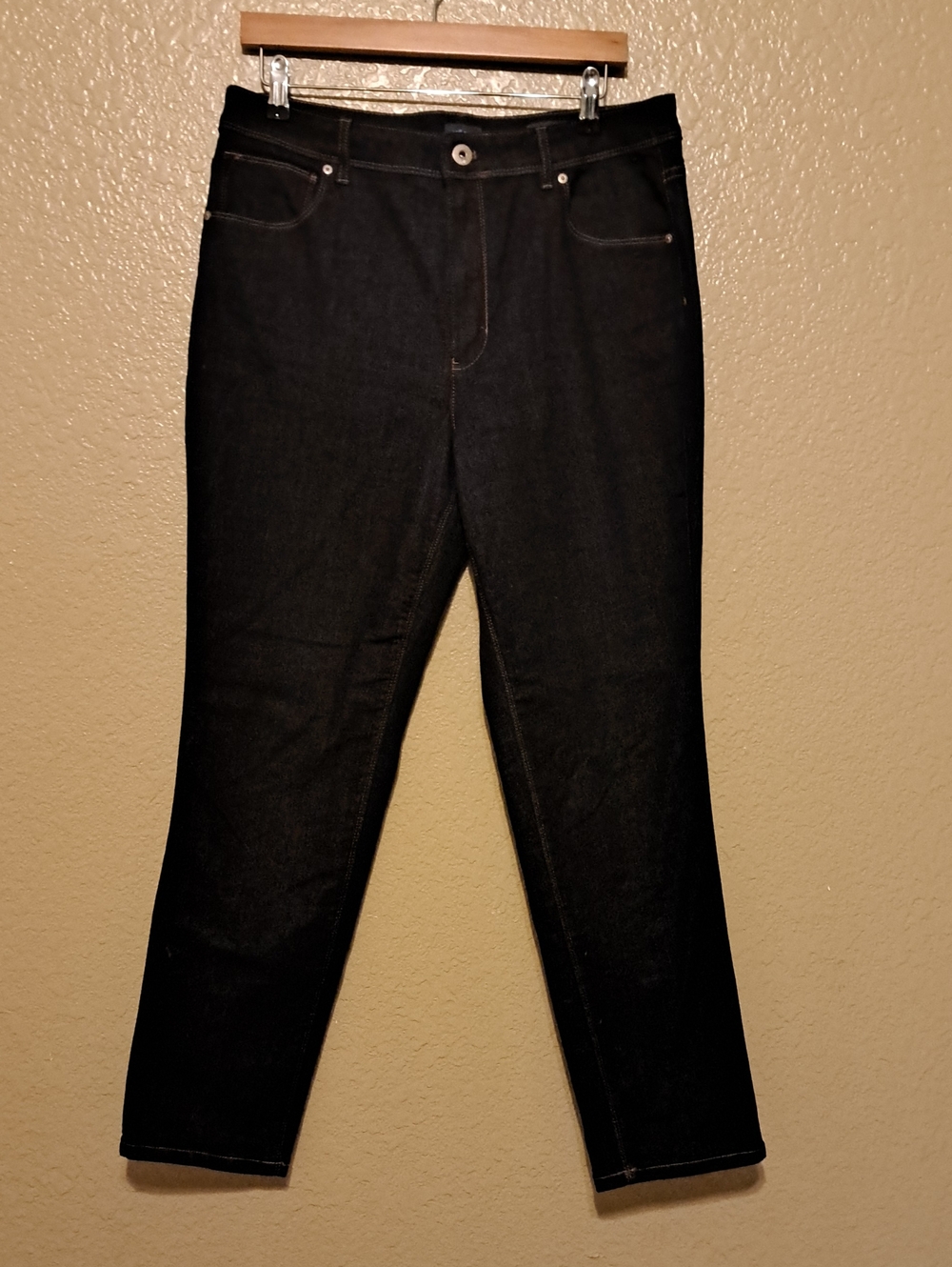 J. Jill Dark Blue Straight Leg Jeans. Size 14.